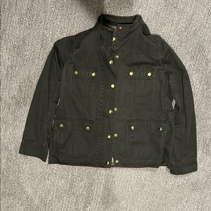 J. Crew dark green field jacket size L